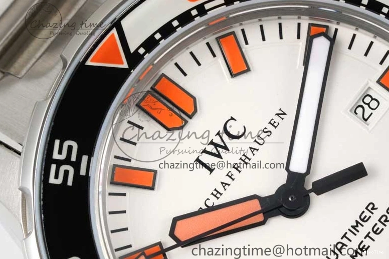 MIROTIME 0725 BestValue Aquatimer Automatic SS RSF 1:1 Best Edition White Orange Dial on SS Bracelet A 7072